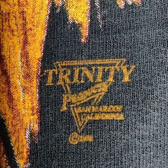 Vintage USA Single Stitch 90's LG TShirt AOP Lion Made At The Beach Trinity READ - Picture 5 of 14